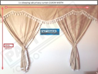 TRUCK CURTAINS  FULL SET- BLUE WITH GOLD TASSELS FIT SCANIA TOPLINE