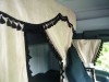 TRUCK CURTAINS  FULL SET- BEIGE WITH WHITE TASSELS FIT SCANIA TOPLINE