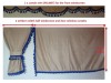 TRUCK CURTAINS  FULL SET- BEIGE WITH BLACK TASSELS FIT SCANIA TOPLINE