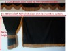 TRUCK CURTAINS  FULL SET- BLACK WITH WHITE STRINGS FIT SCANIA TOPLINE
