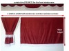 TRUCK CURTAINS  FULL SET- BURGUNDY WITH WHITE STRINGS FIT SCANIA TOPLINE