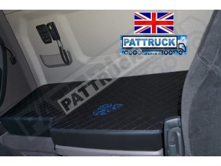TRUCK BED COVER FIT SCANIA R & S 2017+ [NEW GENERATION] ECO LEATHER BLACK-RED STITCHES