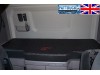 TRUCK BED COVER FIT SCANIA R & S 2017+ [NEW GENERATION] ECO LEATHER BLACK-BLUE  STITCHES