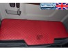 TRUCK BED COVER FIT SCANIA R & S 2017+ [NEW GENERATION] ECO LEATHER BLACK-RED  STITCHES