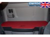 TRUCK BED COVER FIT SCANIA R & S 2017+ [NEW GENERATION] ECO LEATHER BLACK-RED  STITCHES