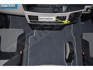 VELOUR FLOOR MATS SET-BLACK WITH BLUE TRIM FIT MAN TGX- AFTER 67 PLATE