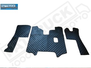 SCANIA R 2005-09 MANUAL TRUCK ECO LEATHER FLOOR SET-BLACK
