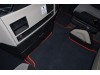 VELOUR FLOOR MATS SET-BLACK WITH BLUE TRIM FIT MAN TGX- AFTER 67 PLATE