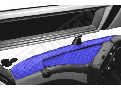 TRUCK ECO LEATHER DASH MAT FIT RENAULT T-RANGE - BLACK