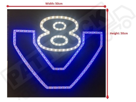 SCANIA  V8 TRUCK LED LOGO LIGHT BOARD FREE DIMMER