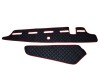 TRUCK ECO LEATHER DASH MAT WITH SPACE FOR SENSOR FIT VOLVO FH4 2013+ [ BLACK ]