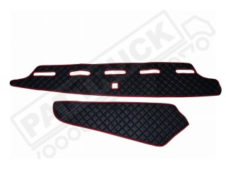 TRUCK ECO LEATHER DASH MAT-BLACK , COMPATIBLE WITH VOLVO FH4  2013+
