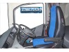 TRUCK ECO LEATHER SEAT COVERS FIT DAF XF 106 / CF EURO 6 PAIR OF  BLUE AND BEIGE