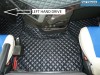 TRUCK ECO LEATHER FLOOR SET- COMPATIBLE WITH VOLVO FH 4 2013+[TWIN AIR SEATS] BLACK