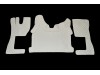 TRUCK ECO LEATHER FLOOR SET- COMPATIBLE WITH VOLVO FH 4 2013+[TWIN AIR SEATS] BLACK  - LEFT HAND DRIVE