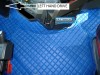 TRUCK ECO LEATHER FLOOR SET- COMPATIBLE WITH VOLVO FH 4 2013+[TWIN AIR SEATS] RED  - LEFT HAND DRIVE