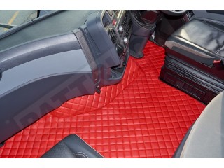 TRUCK ECO LEATHER FLOOR SET-BLUE FIT RENAULT T RANGE - FLAT FLOOR