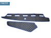 TRUCK ECO LEATHER DASH MAT-BLACK WITH RED TRIM COMPATIBLE WITH VOLVO FH4  2013+