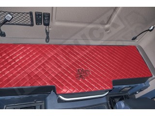 TRUCK BED COVER FIT SCANIA R & S 2017+ [NEW GENERATION] ECO LEATHER RED & BLACK
