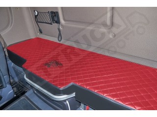 TRUCK BED COVER FIT SCANIA R & S 2017+ [NEW GENERATION] ECO LEATHER RED & BLACK