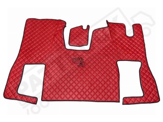 ECO LEATHER FLOOR MAT -BLUE  FIT SCANIA S New Generation  [ 2017+ ] FLIP PASSENGER SEAT