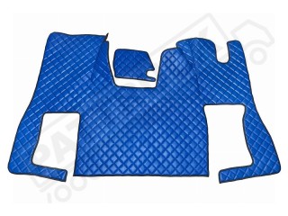 ECO LEATHER FLOOR MAT -BLACK  FIT SCANIA S New Generation  [ 2017+ ] FLIP PASSENGER SEAT