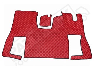 TRUCK ECO LEATHER FLOOR MAT -BLUE  FIT SCANIA S New Generation  [ 2017+ ] FLIP PASSENGER SEAT