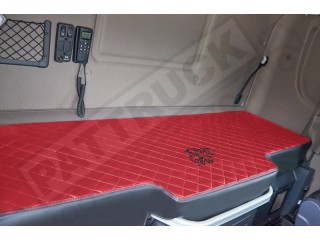 TRUCK BED COVER FIT SCANIA R & S 2017+ [NEW GENERATION] ECO LEATHER RED & BLACK