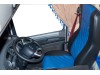 TRUCK ECO LEATHER SEAT COVERS FIT DAF XF 106 / CF EURO 6 PAIR OF BLACK AND BLUE