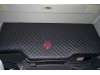 TRUCK ECO LEATHER BED COVER  COMPATIBLE WITH VOLVO FH4 2013-2019 BLACK & RED STITCHES