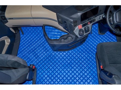 MERCEDES ACTROS  MP4 BIG-GIGA SPACE CAB TRUCK ECO LEATHER FLOOR SET-BLUE-WITH LIFTING PASSENGER SEAT