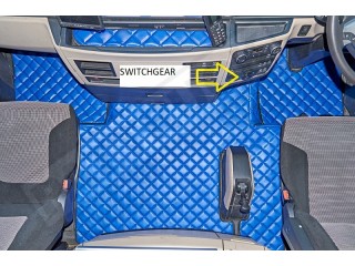 MAN TGX TRUCK ECO LEATHER FLOOR SET-BLACK - AFTER  67 PLATE