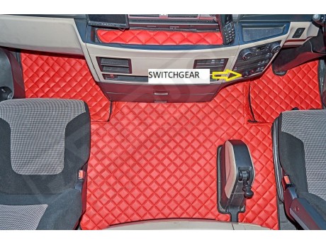 MAN TGX TRUCK ECO LEATHER FLOOR SET-BLACK - AFTER  67 PLATE