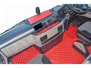 MAN TGX TRUCK ECO LEATHER FLOOR SET-BLACK - AFTER  67 PLATE