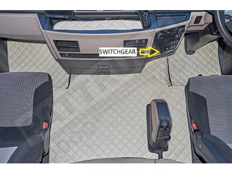 MAN TGX TRUCK ECO LEATHER FLOOR SET-RED - AFTER  67 PLATE