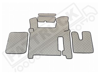 MAN TGX TRUCK ECO LEATHER FLOOR SET-RED - AFTER  67 PLATE