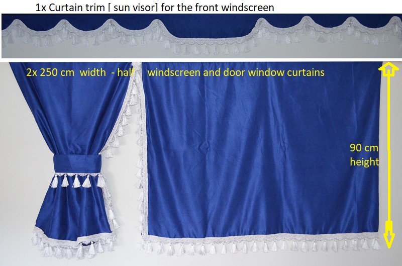 Premium Dutch Style Blackout Curtains For Trucks – SCANIA DAF VOLVO MERC MAN – UK Made