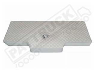 TRUCK BED COVER FIT SCANIA R & S 2017+ [NEW GENERATION] ECO LEATHER BLACK-BLUE  STITCHES