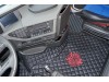 TRUCK ECO LEATHER FLOOR SET- COMPATIBLE WITH VOLVO FH 4 2013+[TWIN AIR SEATS] BLACK  - LEFT HAND DRIVE