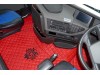 TRUCK ECO LEATHER FLOOR SET-BEIGE WITH BLACK VIKING LOGO FIT WITH VOLVO FH4  2013+  [ TWIN AIR SEATS]