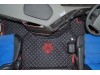 TRUCK ECO LEATHER FLOOR SET-BLACK COMPATIBLE WITH VOLVO FH4  2013+AUTOMATIC-FOLDING PASSENGER SEAT