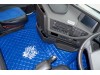 TRUCK ECO LEATHER FLOOR SET-BEIGE WITH BLACK VIKING LOGO FIT  VOLVO FH4  2013+  [ TWIN AIR SEATS]