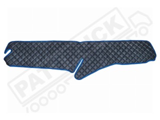 SCANIA R , S NEW GENERATION-TRUCK ECO LEATHER DASH MAT-BLACK WITH RED TRIM