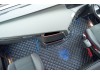 TRUCK ECO LEATHER FLOOR SET-BLACK WITH BLUE VIKING LOGO FIT VOLVO FH4  2013+[ AUTOMATIC ]-FOLDING PASSENGER SEAT