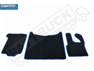 VELOUR FLOOR MATS SET-BLACK  FIT DAF XF 105   2012-2013 AUTOMATIC 