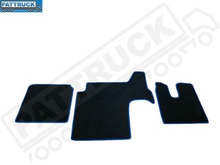 VELOUR FLOOR MATS SET-BLACK  FIT MAN TGX - TILL 67 PLATE