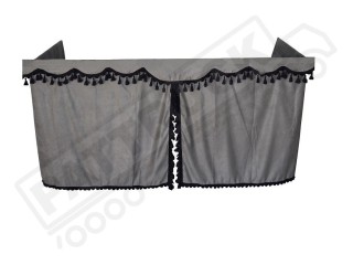 TRUCK SIDE CURTAINS - GREY AND BLACK TASSELS  FIT MERCEDES,MAN,DAF,VOLVO,SCANIA,IVECO,RENAULT