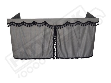TRUCK SIDE CURTAINS - GREY AND BLACK TASSELS  FIT MERCEDES,MAN,DAF,VOLVO,SCANIA,IVECO,RENAULT
