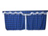 TRUCK SIDE CURTAINS - BLACK AND RED TASSELS  FIT MERCEDES,MAN,DAF,VOLVO,SCANIA,IVECO,RENAULT