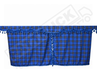TRUCK SIDE CURTAINS - BLACK AND RED TASSELS  FIT MERCEDES,MAN,DAF,VOLVO,SCANIA,IVECO,RENAULT